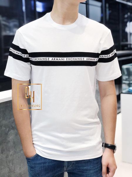 ARMANI EXCHANGE TAPED CHEST T-SHIRT - Duy Hoàng Authentic