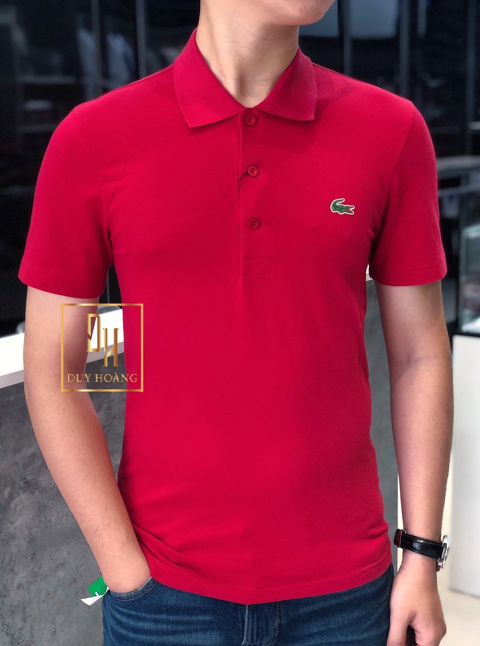 LACOSTE POLO COTTON SPORT RED - Duy Hoàng Authentic