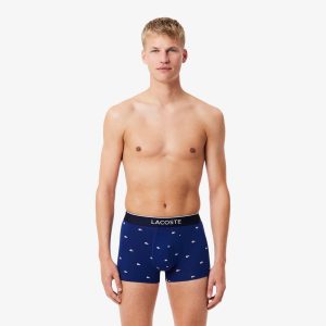 Bộ 3 Quần Lót Trunk Lacoste Nam Co Giãn Họa Tiết In - Duy Hoang