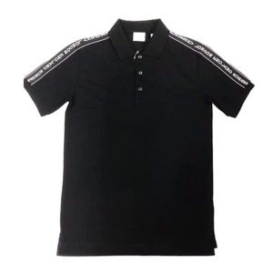 Áo Polo Burberry London England Logo Tape Cotton Pique Polo Shirt Black Màu Đen Size XXS - Duy Hoang