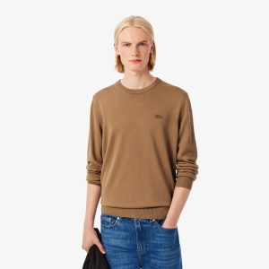Áo Len Lacoste Nam Dáng Suông Cổ Tròn Chất Liệu Len Merino - Duy Hoang