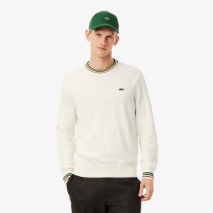 Áo Len Lacoste Nam Dáng Cổ Điển Sọc Chất Liệu Cotton Jersey - Duy Hoang