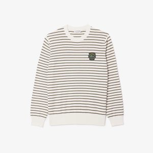 Áo Len Lacoste Nam Sọc Chất Liệu Cotton Có Huy Hiệu Lacoste - Duy Hoang
