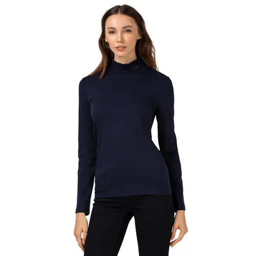 Áo Giữ Nhiệt Nữ Lacoste Women's Cotton Turtleneck TF2310 166 Màu Xanh Navy Size 36 - Duy Hoang