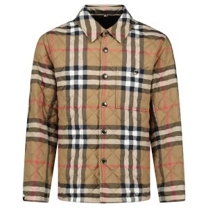 Áo Khoác Nam Burberry Forres Diamond Quilted Jacket Taupe Brown 8091459-1 Màu Nâu Size S (Form To) - Duy Hoang