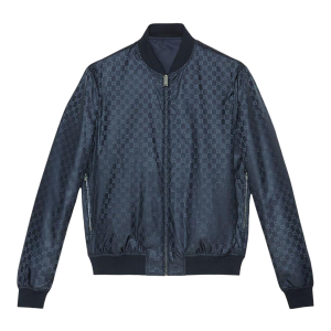 Áo Khoác Nam Gucci Logo Light Padded Bomber Jacket In Navy Blue 406011 Z9687 4240 Màu Xanh Navy Size 48 - Duy Hoang