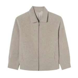 Áo Khoác Nam Lacoste Men's Classic Wool Trucker Jacket BH802E - 02S Màu Be Size 50 - Duy Hoang