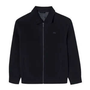 Áo Khoác Nam Lacoste Men's Classic Wool Trucker Jacket BH802E - HDE Màu Xanh Navy Size 50 - Duy Hoang
