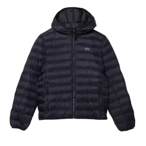 Áo Khoác Nam Lacoste Men's Quilted Hooded Puffer Jacket BH0539 52 HDE Màu Xanh Navy Size 48 - Duy Hoang