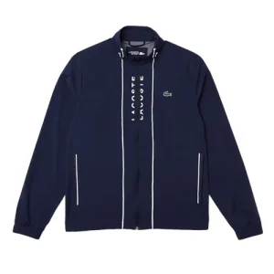 Áo Khoác Nam Lacoste Sport Contrast Accents Light Zip Golf Windbreaker BH0829 51 525 Màu Xanh Navy Size 46 - Duy Hoang