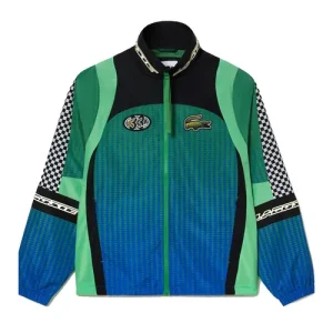 Áo Khoác Nam Lacoste Ombré Checkerboard Track Jacket BH5429-51 CHY Màu Xanh Size M - Duy Hoang