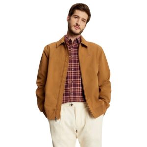 Áo Khoác Nam Tommy Hilfiger Flag Logo Bomber Jacket In Golden Rays 78J9469 - GWJ Màu Nâu Size M - Duy Hoang