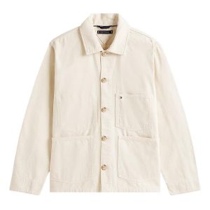 Áo Khoác Nam Tommy Hilfiger Washed Denim Chore Jacket MW40372 - 251 Màu Trắng Size XS - Duy Hoang