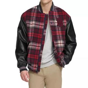 Áo Khoác Nam Tommy Hilfiger Wool Mix Logo Varsity Jacket 154AP168 PDO Phối Màu Size S - Duy Hoang
