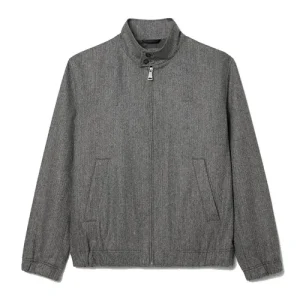 Áo Khoác Nỉ Nam Lacoste Wool Harrington Men Grey Jackets & Coats BH5526-UWC Màu Xám Size 46 - Duy Hoang
