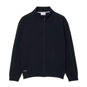Áo Khoác Nỉ Nam Lacoste Zip-Up Lounge Sweatshirt SH9169 - FW7 Màu Xanh Navy Size 3 - Duy Hoang