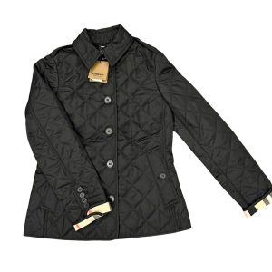 Áo Khoác Nữ Burberry Frank Vee Màu Đen Size XS - Duy Hoang
