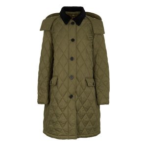 Áo Khoác Nữ Burberry Parka Coat Màu Khaki Size S - Duy Hoang