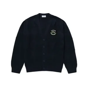 Áo Len Cardigan Lacoste AH013J-99 166 Màu Xanh Navy Size 2 - Duy Hoang