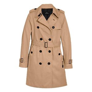 Áo Măng Tô Nữ Coach Women Long Trench F34024 Classic Màu Kaki Size XS - Duy Hoang