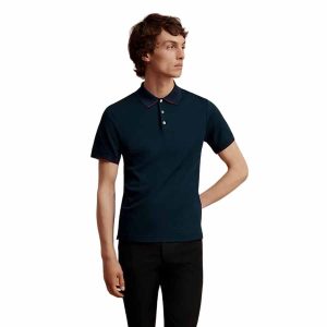 Áo Polo Nam Hermès Double Jeu Technical Màu Xanh Navy - Duy Hoang