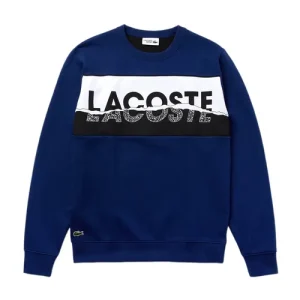 Áo Nỉ Sweater Nam Lacoste Men's Sweatshirt SH4899L Màu Xanh Lam Size 4 - Duy Hoang