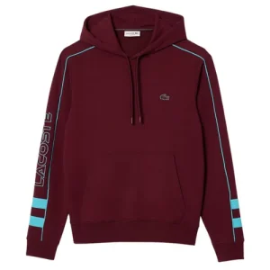 Áo Nỉ Sweater Nam Lacoste Men Hoodie With Contrasting Detail SH1439-RIS Màu Đỏ Đô Size 2 - Duy Hoang