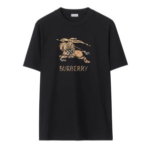 Áo Phông Nam Burberry EKD Ombré Cotton T-Shirt 8119013 Màu Đen Size M - Duy Hoang
