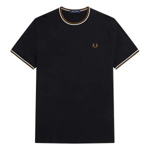 Áo Phông Nam Fred Perry Twin Tipped T-Shirt M1588 - R88 Màu Đen Size S - Duy Hoang