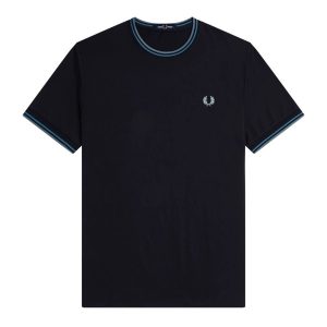 Áo Polo Nam Fred Perry Twin Tipped Polo Shirt M3600-S04 Màu Trắng Size S - Duy Hoang