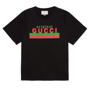 Áo Phông Nam Gucci Original Print Oversize TShirt 616036 XJCOQ 1082 Màu Đen Size L - Duy Hoang