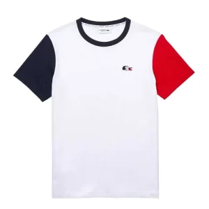 Áo Phông Nam Lacoste Men's Sport French Sporting Spirit Edition Tricolour T-Shirt TH3745 A10 Màu Trắng Size 5 - Duy Hoang