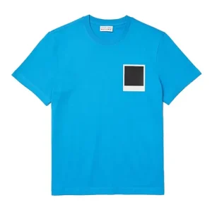 Áo Phông Nam Lacoste Men's T-Shirt TH2093 ZBA Màu Xanh Blue Size 2 - Duy Hoang