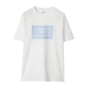 Áo Phông Nữ Burberry White MARGOTBLE With Logo Applique 8084349 Tshirt Màu Trắng Size S - Duy Hoang