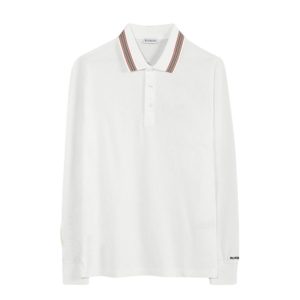 Áo Polo Dài Tay Nam Burberry LS Hartford ICS White 8111816 Màu Trắng Size M - Duy Hoang