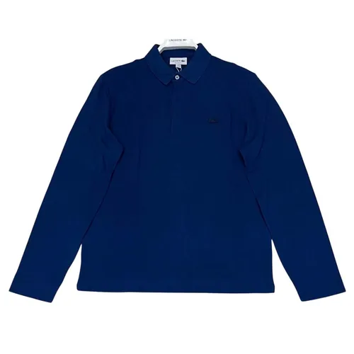 Áo Polo Dài Tay Nam Lacoste Regular Fit Long Sleeve Màu Xanh Đậm Size 5 - Duy Hoang