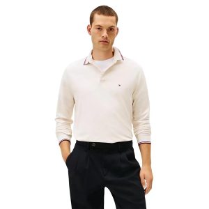 Áo Polo Dài Tay Nam Tommy Hilfiger Regular Fit 78J9766 - 251 Màu Trắng Size XS - Duy Hoang