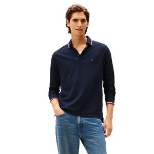 Áo Polo Dài Tay Nam Tommy Hilfiger Regular Fit 78J9766 - 410 Màu Xanh Navy Size XS - Duy Hoang