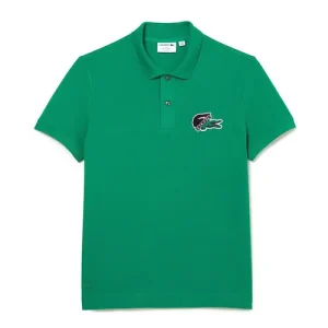 Áo Polo Nam Lacoste Organic Cotton Piqué PH1369-LDM Màu Xanh Lá Size 3 - Duy Hoang