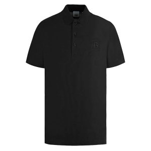 Áo Polo Nam Burberry Letter Graphic Cotton Black 80530221 Polo Shirt Màu Đen Size XS - Duy Hoang