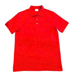 Áo Polo Nam Burberry Logo Embroidered Màu Đỏ Size M - Duy Hoang