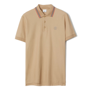 Áo Polo Nam Burberry Monogram Icon Stripe 80562231 Màu Be Size M - Duy Hoang