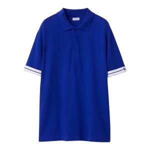 Áo Polo Nam  Burberry Pique Cotton Blue 80821251 Màu Xanh Dương Size M - Duy Hoang