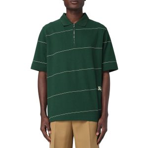 Áo Polo Nam Burberry Relaxed Fit Logo Contrasting Embroidered Màu Xanh Lá Size S - Duy Hoang
