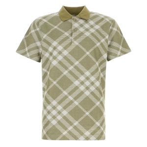 Áo Polo Nam Burberry Stretch Blend Shirt With Checked Pattern 8089110 Màu Xanh Kẻ Size M - Duy Hoang