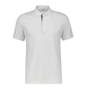 Áo Polo Nam Burberry White With TB Logo Embroidered Màu Trắng Size XS - Duy Hoang