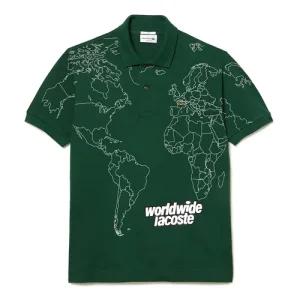 Áo Polo Nam Lacoste Original L.12.12 Printed Organic Cotton PH8046 00 132 Màu Xanh Lá Size XS - Duy Hoang