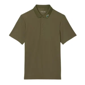 Áo Polo Nam Lacoste Regular Fit UV Protect Golf DH2341_E9F Màu Xanh Rêu Size 3 - Duy Hoang