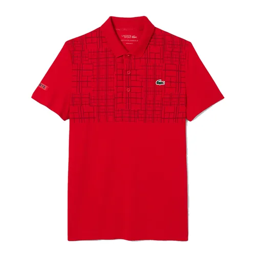 Áo Polo Nam Lacoste Tennis x Novak Djokovic DH4777_240 Màu Đỏ Size 3 - Duy Hoang