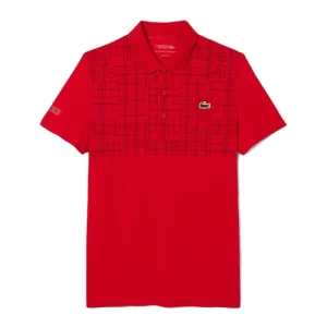 Áo Polo Nam Lacoste Tennis X Novak Djokovic Shirt DH4777 240 Màu Đỏ Size 3 - Duy Hoang